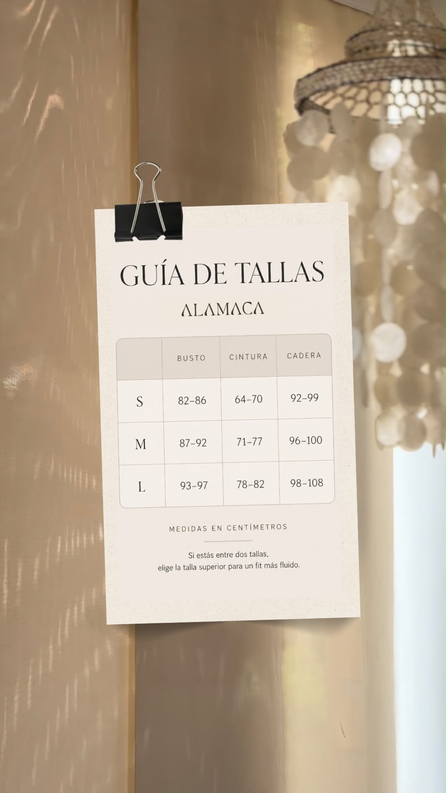 Guía de tallas